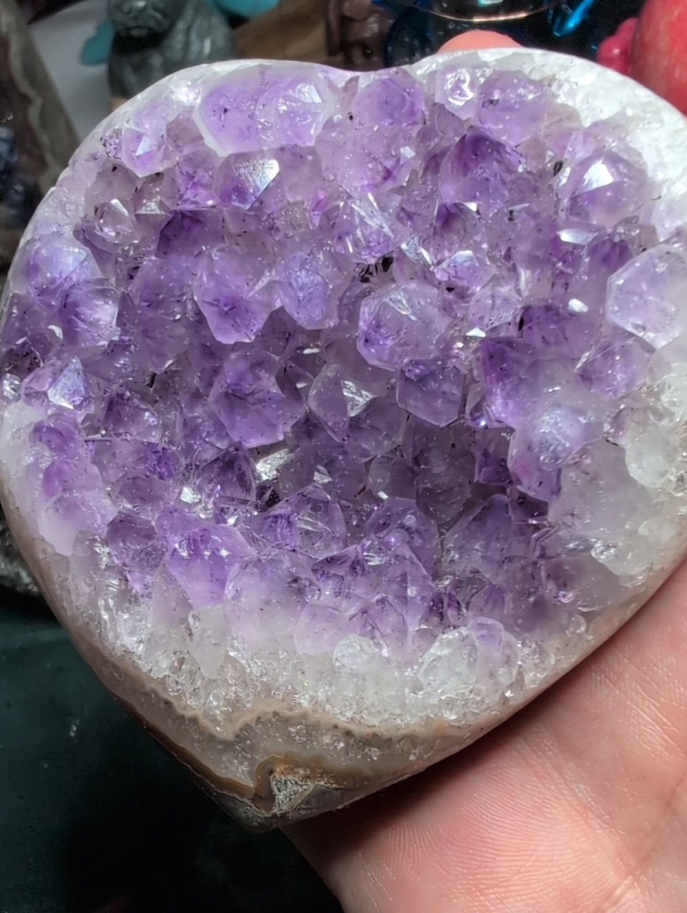 "Hungry for Love"  amethyst heart